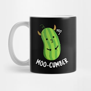 Moo-cumber Funny Veggie Cucumber Pun Mug